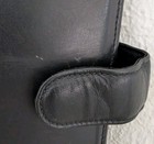 Vintage Franklin Quest Full Grain Nappa Leather Planner 6 Ring Binder Black 