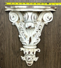 Vintage Carved Architectural Corbel Distress Resin Wall Bracket Sconce Shelf 17 