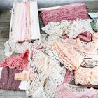 Vintage Lot Of Lace Trim  Edging  Sewing  Crafting  Doll Restoration  Yardage