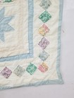 Vintage Handmade Beautiful  8-point Star  Pattern Multicolored Quilt 82x79 Inch