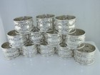 12 Sterling Silver Gorham Napkin Rings Strasbourg No 1150  no Mono