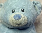 Ty Pluffies 2010 Baby Woods Blue Teddy Bear Stuffed Animal Beanbag Plush 9   