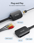 Rca To Hdmi Adapter  Av Converter rca Female To Hdmi Converter Composite Audio V
