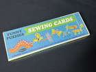 Vintage Whitman Funny Fuzzies Lacing Sewing Cards Butterfly  Bugs Used   Unused