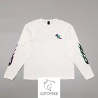 Gotofree American High Street Tee Casual Unisex Cotton Long Sleeve T Shirt Top