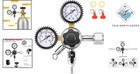Co2 Regulator For Beer Kegs With Dual Gauges And Pressure Adjustment Knobs