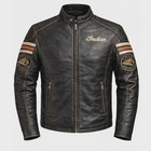 Men s Indian Motorcycle Distressed Leather Genuine Cowhide Biker Leather Jacket
