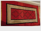 Navajo Transitional Rug Blanket Weaving Ganado Red 40 X 74