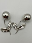 Miniature Vintage Danish Silver Cherry Shape Salt Shaker   Pepper Pot Pepperette