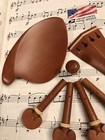 Violin  Jujube Wood Parts Accessories Set 4 4 Pegs  Endpin tailpiece chinrest
