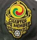 Ama Leather Hat Strapback American Motorcycle Association Charter Life Member