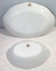 Dunn Bennett   Co   clarion  Imperial Semi China Oval Platter And Bowl