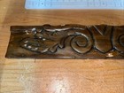 Antique Carved Some Chips Salvage Wood Pediment 18 50   