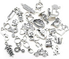 70pcs Craft Supplies Antique Silver Medical Nurse Charms Stethoscope Syringe Nu