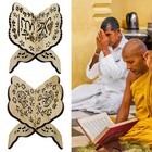 Stand Book Holder Quran Reading Holy Bible Wooden Prayer Easel Display New