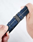 Elastic Nylon Watch Band 18mm 20mm 22mm Marine Nationale Fabric Military Para   