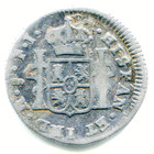 Chile 1 2 Reale 1812  So F  J   Km-64 Very Scarce Date mint Lotaug2978