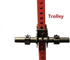 Pulley Trolley Rack System For Use W 3   x3    Upright Rack   5 8    Or Larger Holes