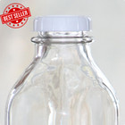 12-pack Glass Milk Bottle Caps 48mm Snap-on Lids For Milk Bottles