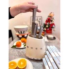 Smeg 7-piece New Knife Block Set Kitchen Household Stainless Steel Cream