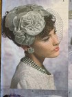 Vintage Retro 1950s Vogue 8052 Misses Fascinator Hats Pattern Historical Uncut