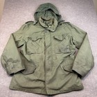 Vintage Vietnam Era Us Army M65 Field Jacket Og-107 1973 Men Medium Zipper Broke
