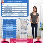 3 Tier Laundry Hamper Basket Sorter Clothes Storage Organizer Shelf Rolling Cart