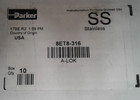 Box Of 10 Parker 8et8-316 Compression Fitting Stainless Steel 1 2  A-lok 316 Ss