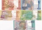 Belarus Set 5 Pcs 5 10 20 50 100 Rubles 2009-2022 P 37 P 38 39 40 41 41 Unc