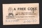 Led Zeppelin Original Concert Ticket Stub May 30 1977 Capital Center Washingt Dc