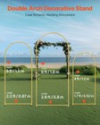 Wedding Arch Backdrop Stand Metal 4ft 5ft 6ft Gold Arch Party Stand Set Of 3