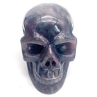 4 8   Natural Fluorite Hand Carved Crystal Skull realistic crystal Healing