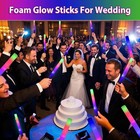 69pcs Foam Glow Sticks glow Sticks Bulk 3 Flashing Modes For Wedding Glow In    