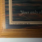 Hallmark 1979 Inspirational Boat Wall Plaque Wood Vintage Hanging Decor