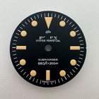 28 5mm Retro Black Watch Dial Green Lume For Nh35 Nh36 4r 7s Movement Accessorie