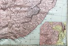 Rand Mcnally Commercial Atlas Map Page Plate Of British South Africa 1913