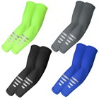 3pairs Reflective Cooling Sun Protections Sleeves Arm Covers For Cycling Running