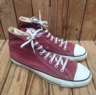 Vtg Rare Chuck Taylor All Star Converse Maroon Made In Usa Sz 11 5 Uk 10 5