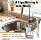 14 Pack Sink Clips Kit  Undermount Sink Clips Compatible With Moen elkay Bathroo