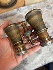 Chevalier Paris Antique French Opera Glasses Binoculars Brass   Wollensak Case