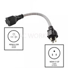 1 Ft  12 3 Evse Upgrade Ev Charging Adapter 15 Amp Household Plug To Nema 6-20r