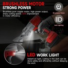 Cordless Metal Shear For Milwaukee 18v Battery  Brushless Electric Metal Scissor