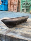1890   s Antique Old Wooden Hand Carved Rare Table Decorative Boat Sailboat Model