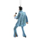 Kurt Adler Plastic Ornament For Christmas Tree  Elvis Presley In Blue Suit