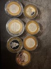  7  Vegas Casino Limited Edition Ten Dollar Gaming Token Lot  999 Fine Silver