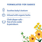 Diaper Balm  1 Oz  Organic Herbal Diaper Rash Cream   cloth Safe  Zinc Oxide- Petr