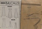Mccall s 2604 Misses  Semi-fitted  Princess Seam Dress Pattern  14  16  18 Uncut