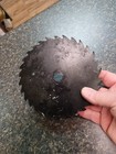 Vintage Hand Painted Saw Blade Barn In Winter Scene 6 