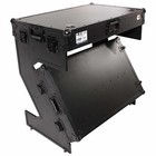 Prox Xs-ztablebl Jr Portable Z-style Dj Table Flight Case W Wheels   Lock Black