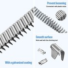 4000 Counts Meite M85 Clinching Clips 7 8   22 Mm  Crown Galvanized Clips